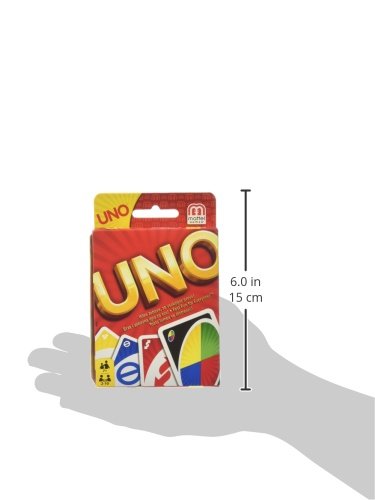 Mattel Games UNO Family Card Game, with 112 Cards in a Sturdy Storage Tin, Travel-Friendly, Makes a Great Game for 7 Year Olds and Up