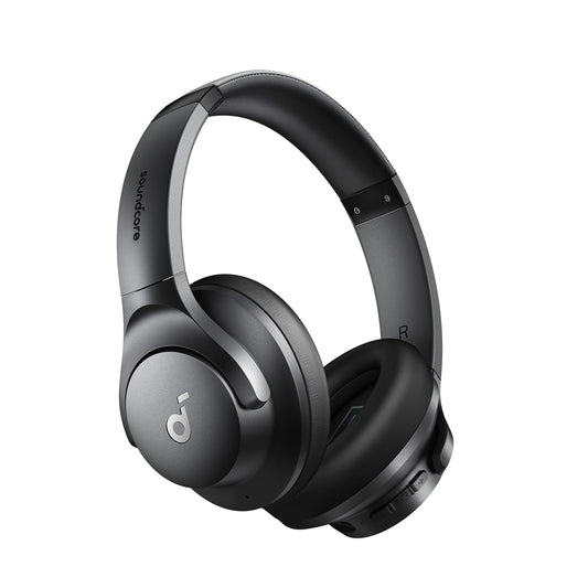 soundcore by Anker Q20i Hybrid Active Noise Cancelling Headphones, Wireless Over-Ear Bluetooth, 40H Long ANC Playtime, Hi-Res Audio, Big Bass, Customize via an App, Transparency Mode, Ideal for Travel