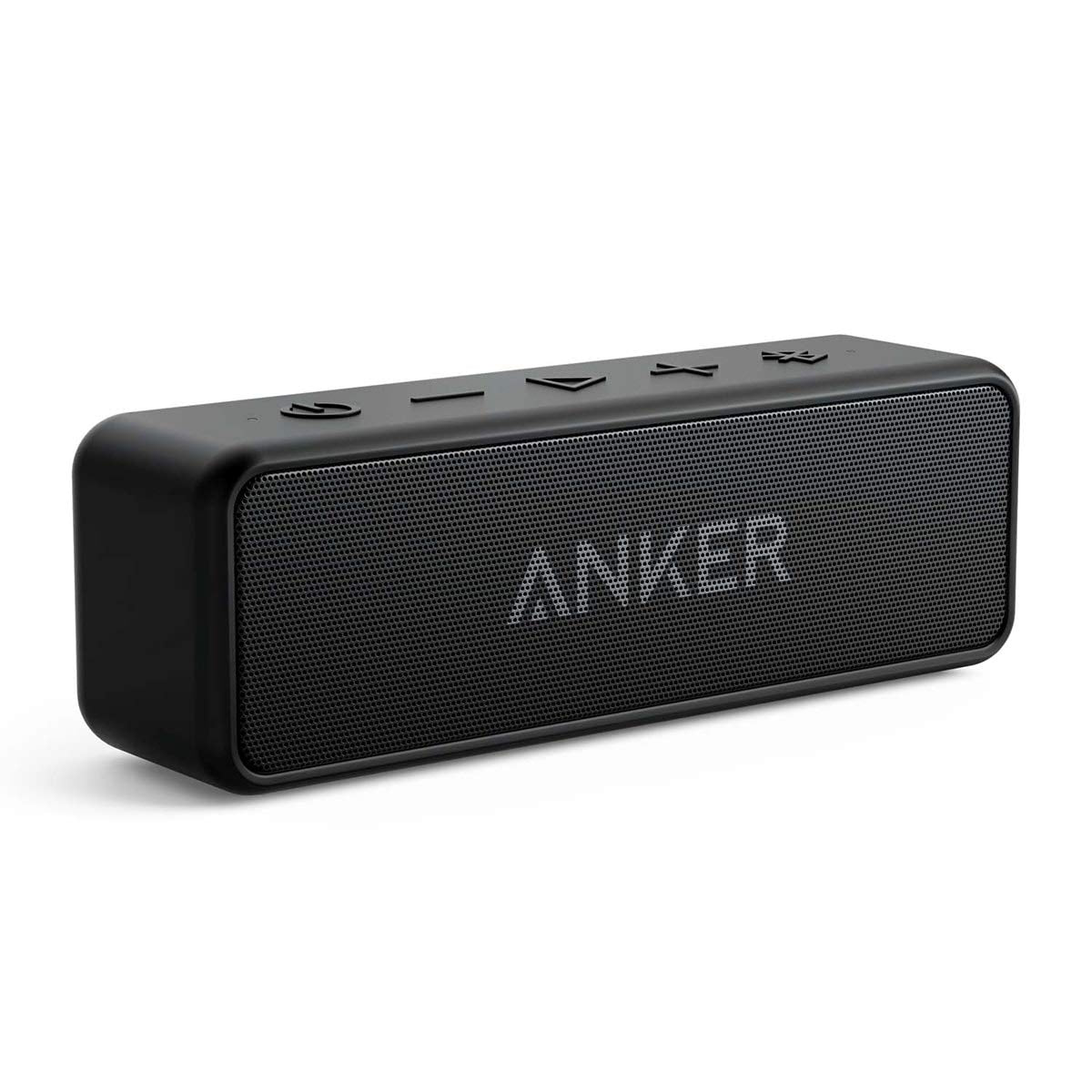 Enceinte Bluetooth portable Anker Soundcore 2 avec son stéréo 12 W, Bluetooth 5, Bassup, étanchéité IPX7, autonomie de 24 heures, couplage stéréo sans fil, enceinte pour la maison, l'extérieur, les voyages