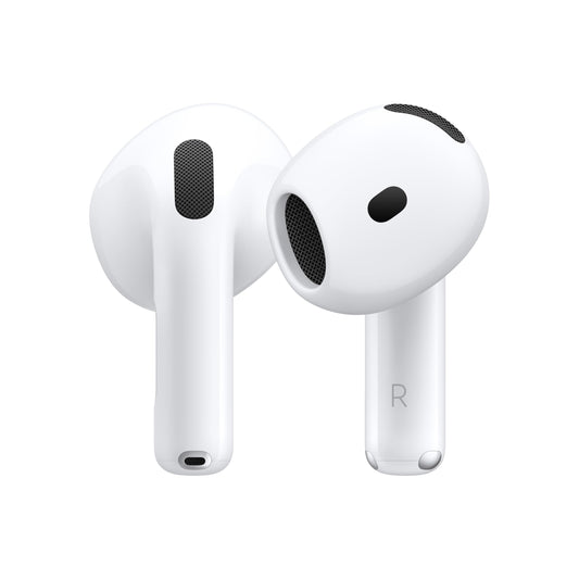 Apple AirPods 4 Wireless Earbuds, Bluetooth Headphones, Personalized Spatial Audio, Sweat- and Water-Resistant, USB-C Charging Case, H2 Chip, Up to 30 Hours of Battery Life