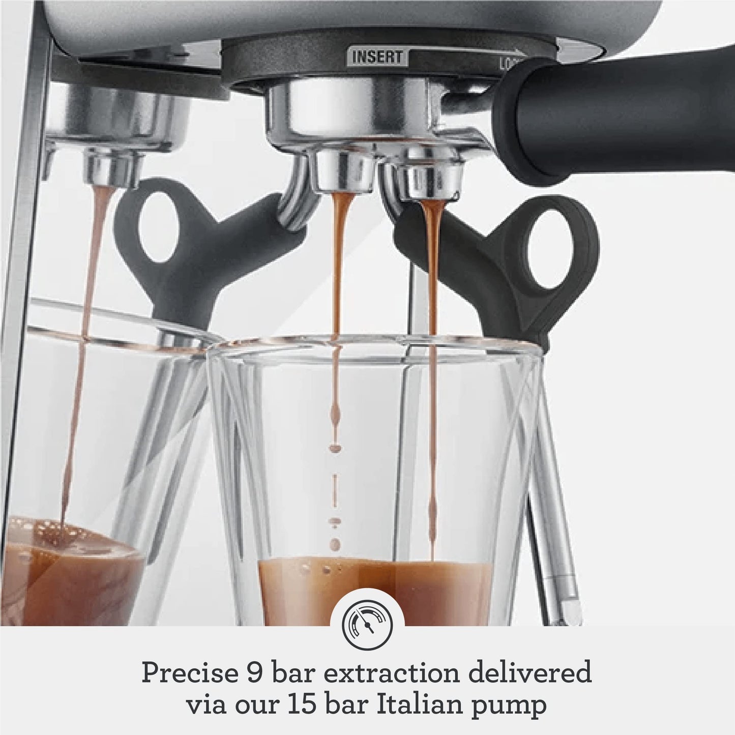 Machine à expresso Breville Bambino Plus avec mousseur à lait automatique, machine à expresso avec chauffe en quelques secondes, machine à cappuccino et à latte pour la maison, BES500BSS, acier inoxydable brossé