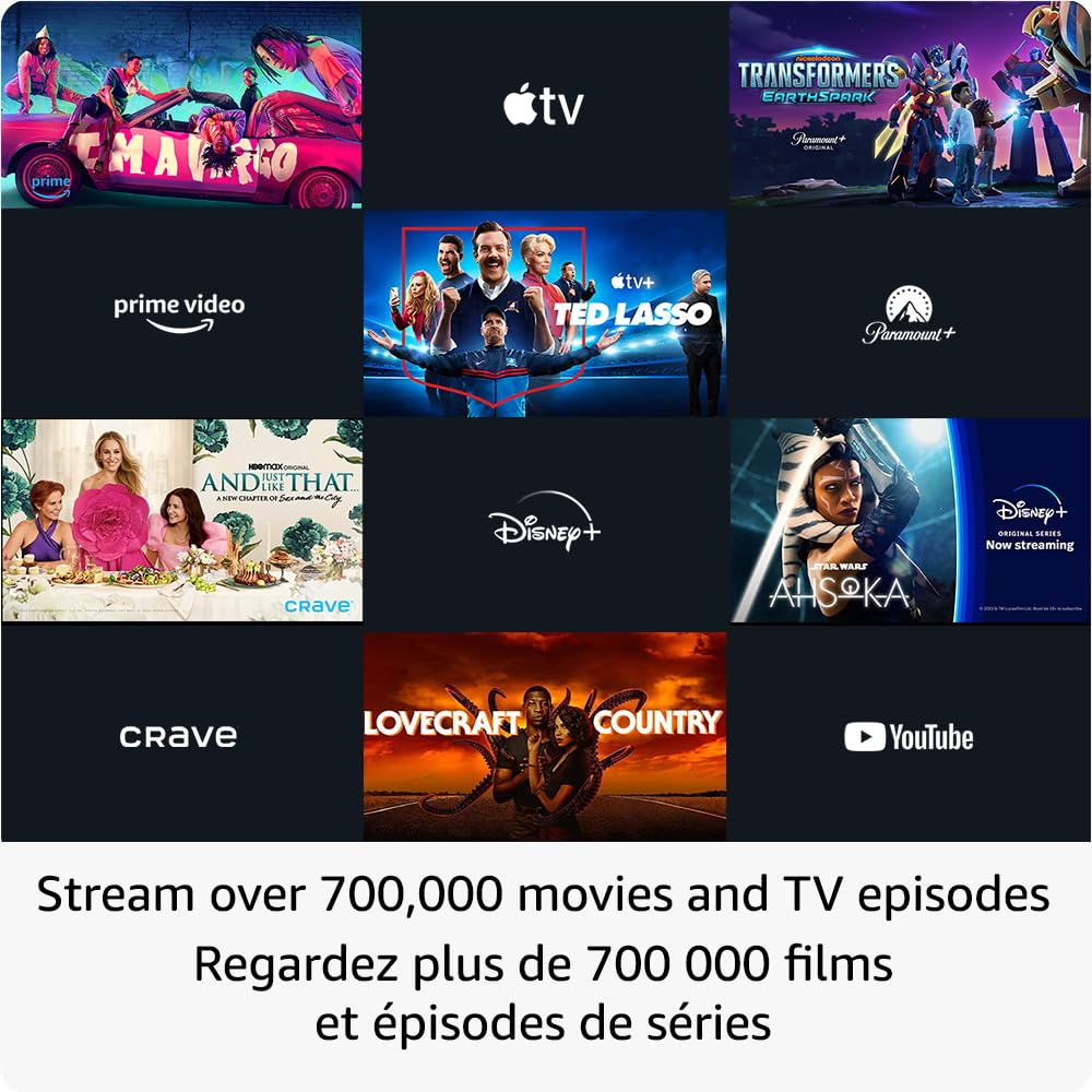 Appareil de streaming Amazon Fire TV Stick 4K Max, prend en charge le Wi-Fi 6E, la télévision gratuite et en direct sans câble ni satellite