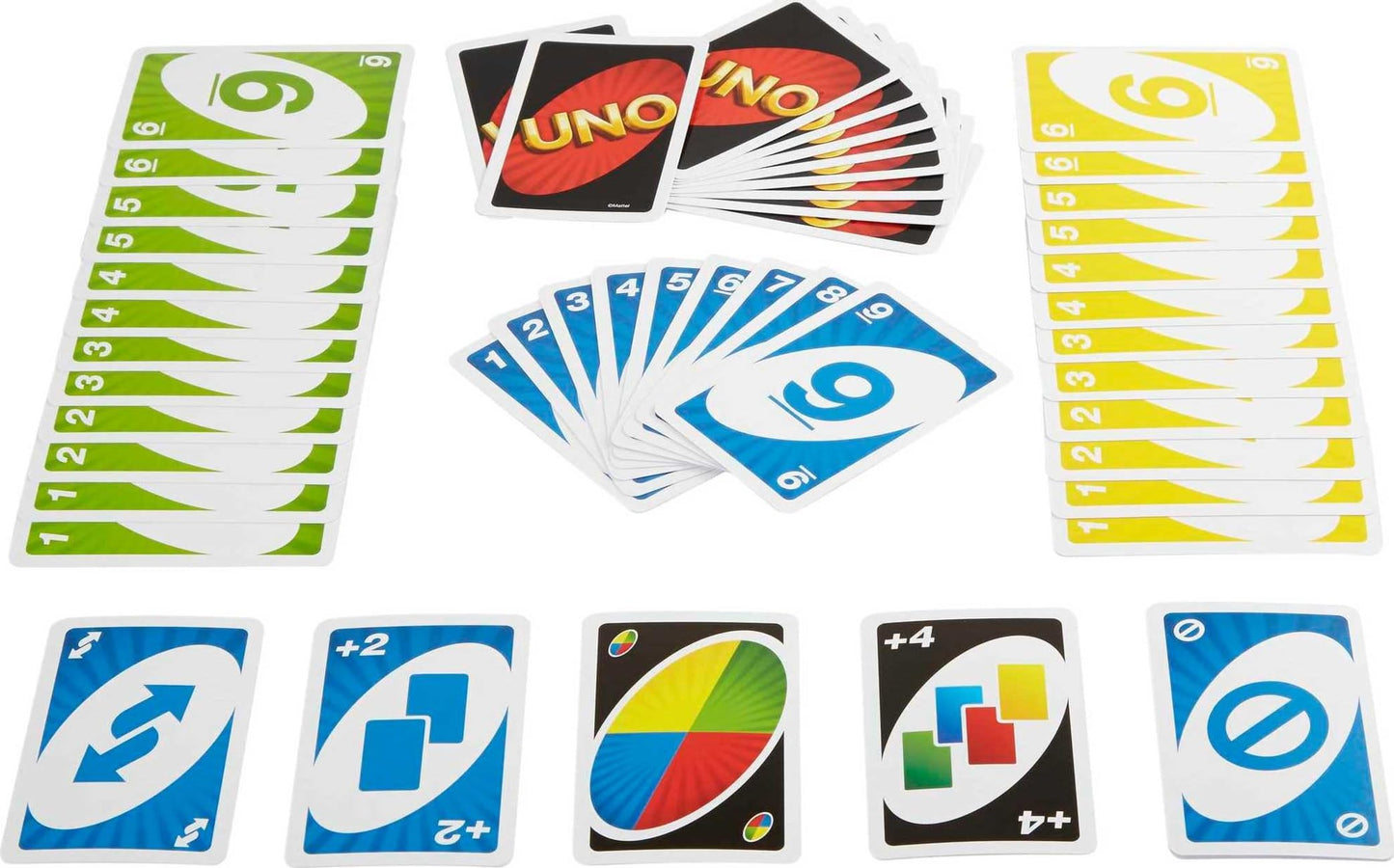 Mattel Games UNO Family Card Game, with 112 Cards in a Sturdy Storage Tin, Travel-Friendly, Makes a Great Game for 7 Year Olds and Up