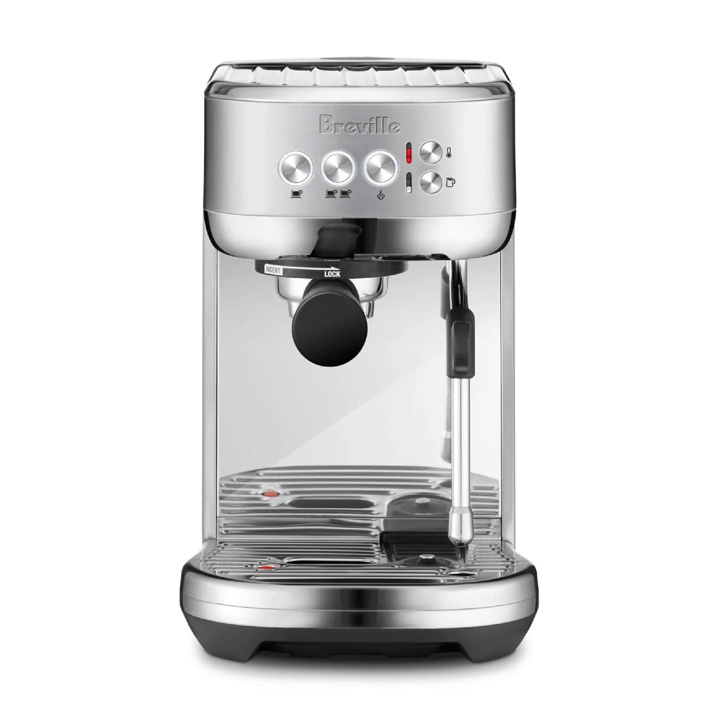 Machine à expresso Breville Bambino Plus avec mousseur à lait automatique, machine à expresso avec chauffe en quelques secondes, machine à cappuccino et à latte pour la maison, BES500BSS, acier inoxydable brossé