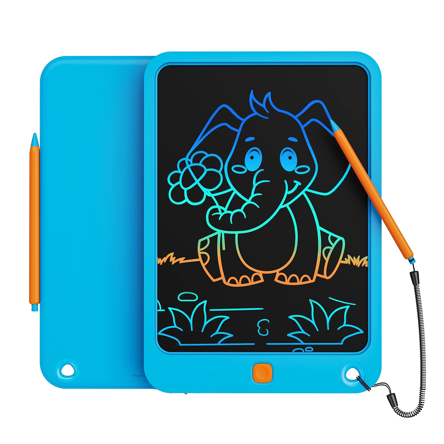 Toys for Girls Boys, Colorful Doodle Board Drawing Tablet, Memo Board, Drawing Pads with Lanyard, Travel Educational Toys Gifts for Boys Girls Age 3 4 5 6 7 8 9 Years (Blue)