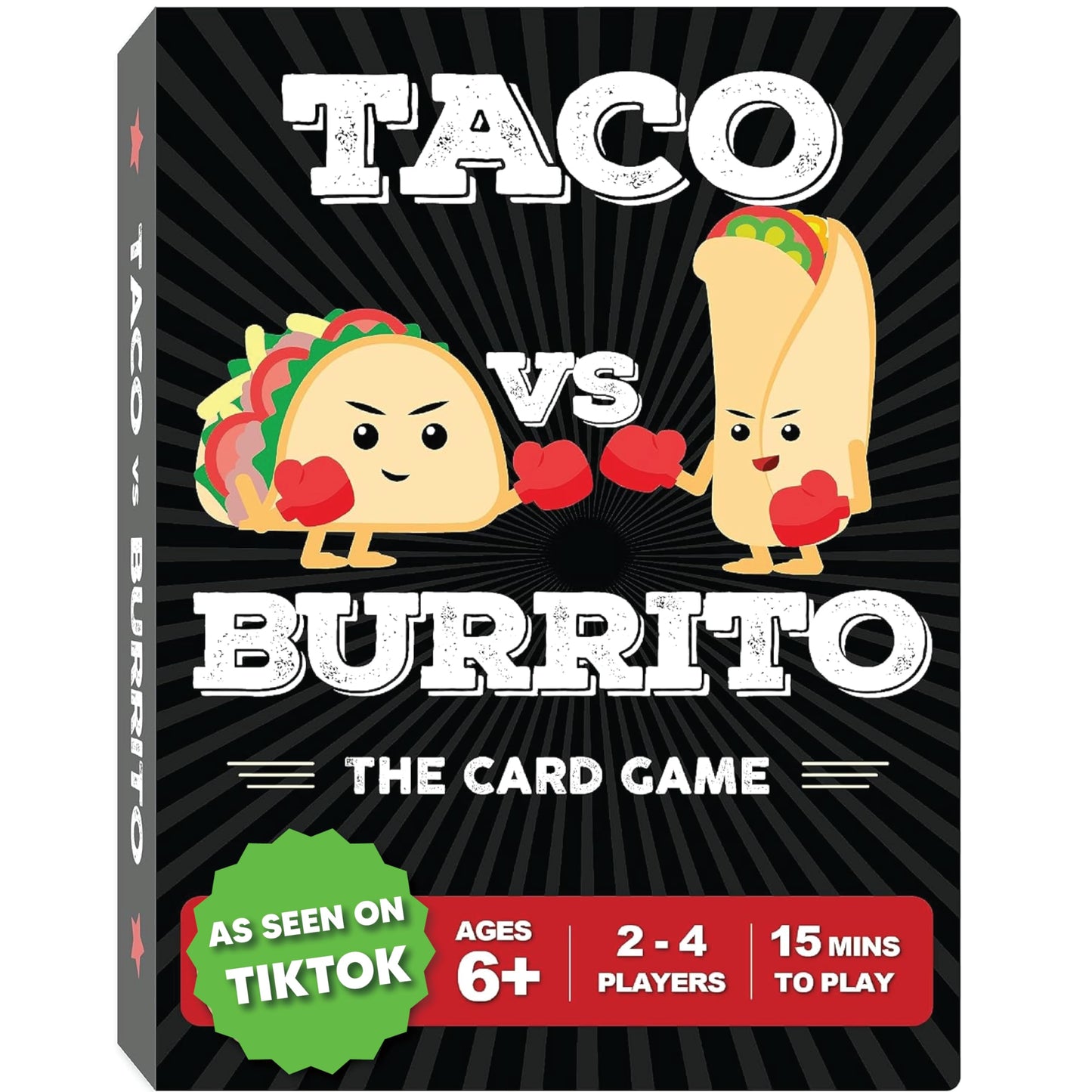 Taco vs Burrito - The Wildly Popular Surprisingly Strategic Card Game Created by a 7 Year Old - a Family-Friendly Party Game for Kids, Teens & Adults