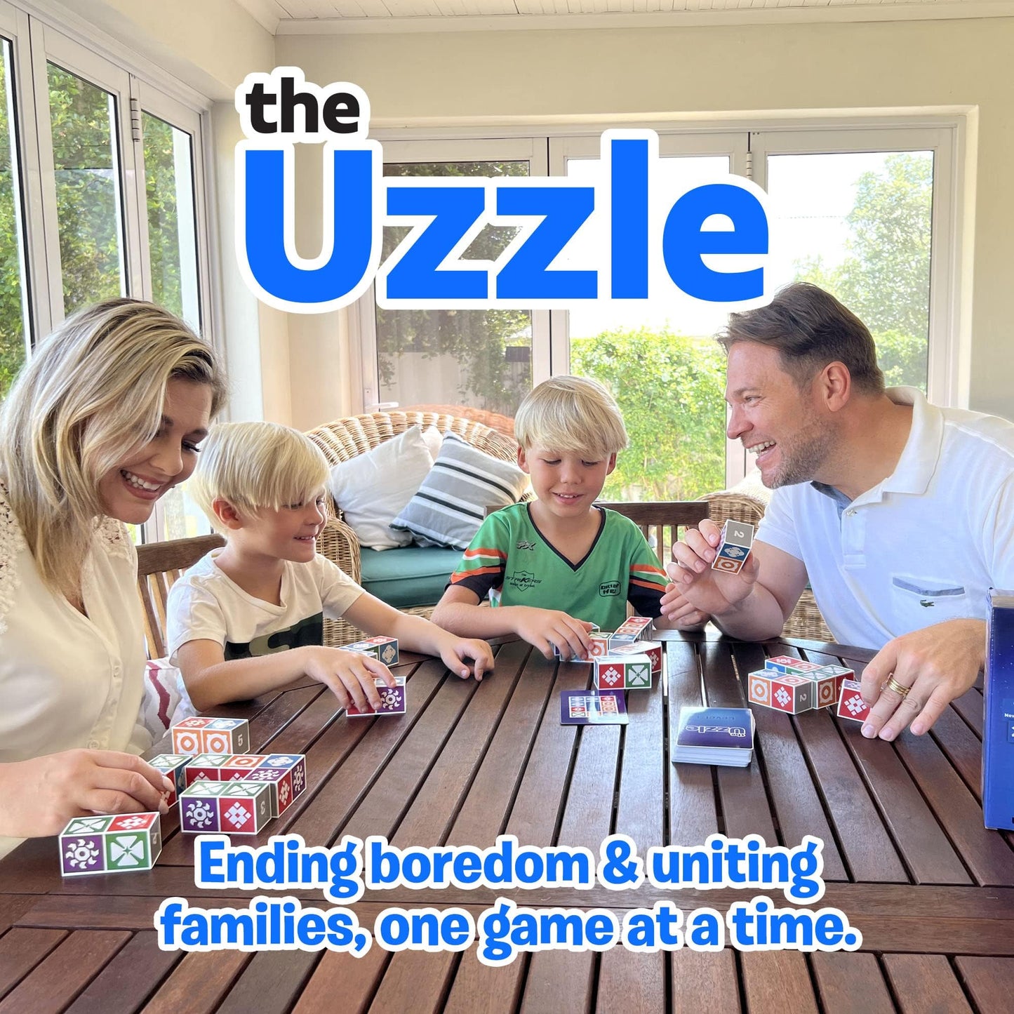 The Uzzle 3.0 Board Game, Popular Family Board Games for Adults, Suitable for Children and Adults, Pattern Block Puzzles Games, Classroom Games for Kids and Adults for Age 4+