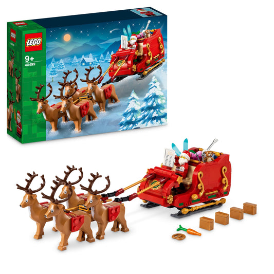 LEGO Santa’s Sleigh Christmas Toy Building Set for Kids Ages 9-13, Comes with a Santa Figurine & Reindeer, Gift for Boys and Girls, Holiday Home Decor, 40499