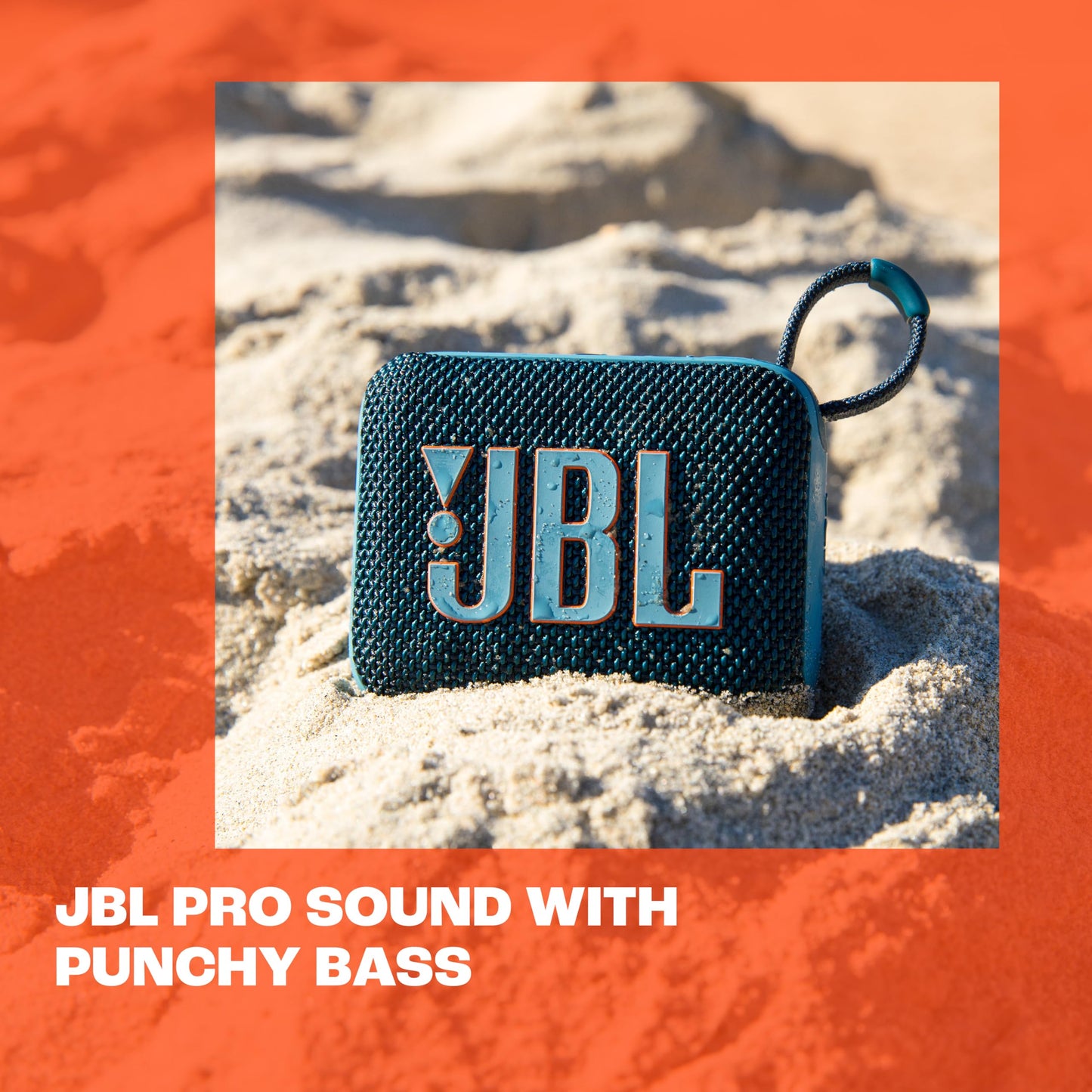 JBL Go 4 - Ultra-Portable, Waterproof and Dustproof Bluetooth Speaker, 7-Hour Built-in Battery, Made in Part with Recycled Materials (Black)