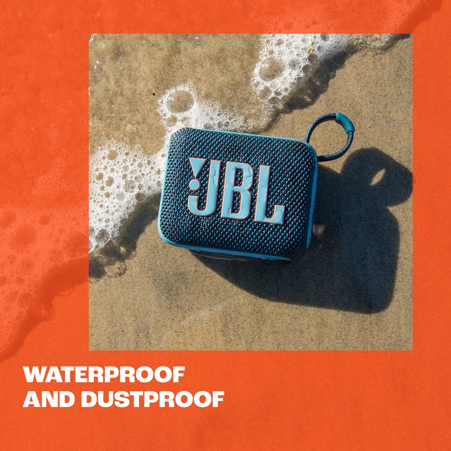 JBL Go 4 - Ultra-Portable, Waterproof and Dustproof Bluetooth Speaker, 7-Hour Built-in Battery, Made in Part with Recycled Materials (Black)